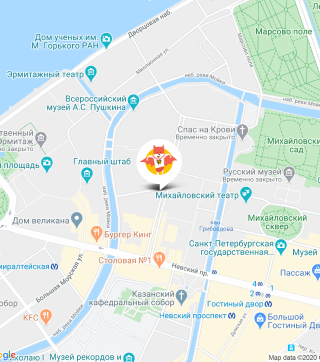 Изображение карты с адресом магазина.